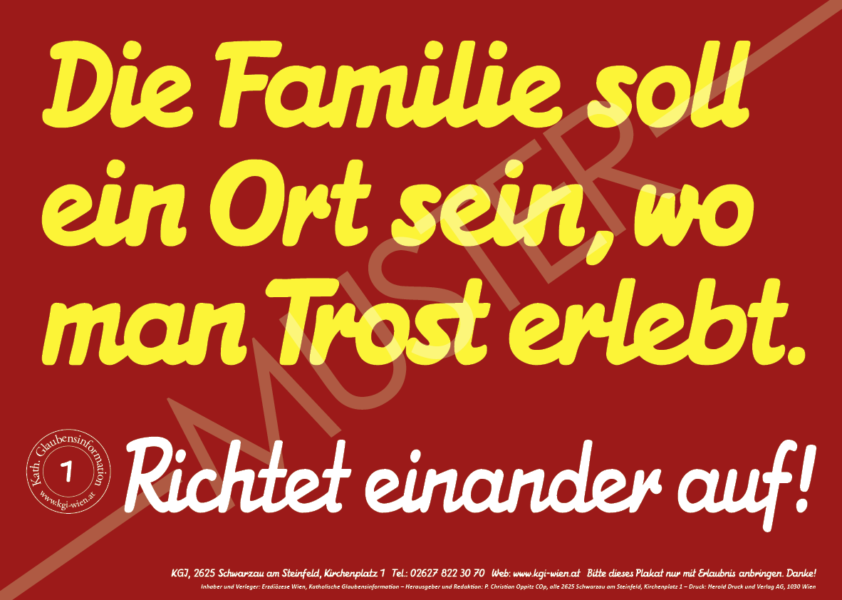 Spruchplakate Katholische Glaubensinformation der Erzdiözese Wien